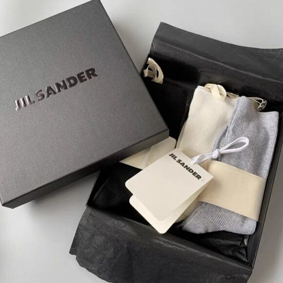 JILL SANDER SOCKS NEW ON BOX - Picture 1 of 4
